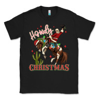 Black howdy christmas cowboy santa Classic Tee - MaliasSmallBusiness