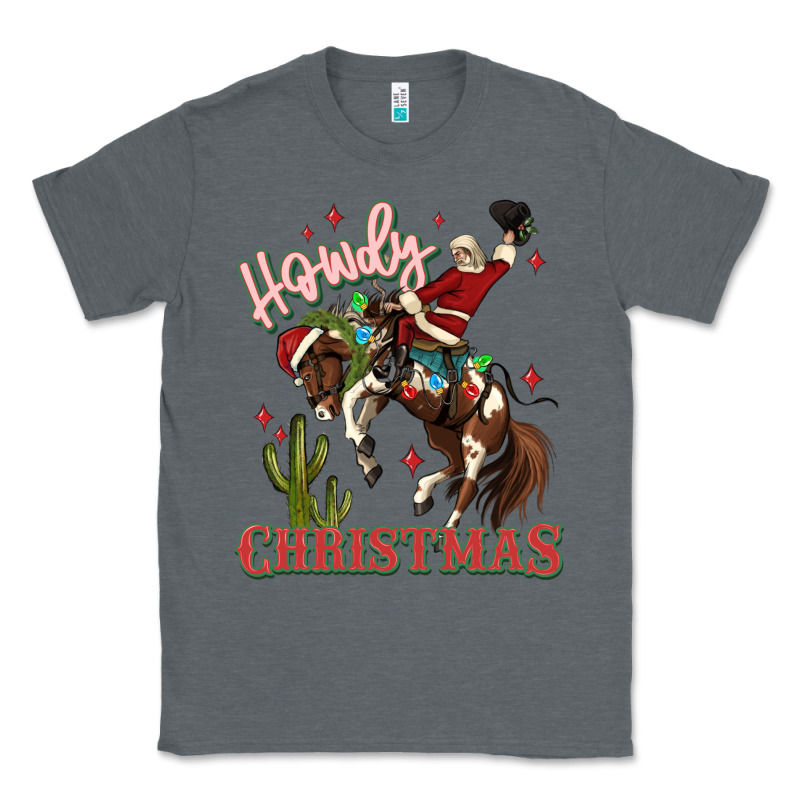 Howdy Christmas Cowboy Santa Classic Tee by MaliasSmallBusiness | Teevron