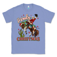 Colony Blue howdy christmas cowboy santa Classic Tee - MaliasSmallBusiness