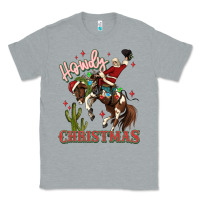 Heather Grey howdy christmas cowboy santa Classic Tee - MaliasSmallBusiness