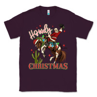 Plum howdy christmas cowboy santa Classic Tee - MaliasSmallBusiness