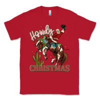 Red howdy christmas cowboy santa Classic Tee - MaliasSmallBusiness