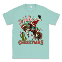 Seafoam howdy christmas cowboy santa Classic Tee - MaliasSmallBusiness