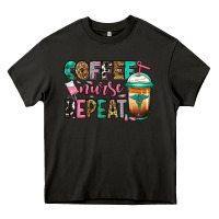 Asphalt nurse coffee repeat Heavy Core Tee - Jasminsmagicworld