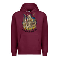 Burgundy freedom rocks Premium Hoodie - CowGirlArtShop