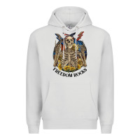 Dove Grey freedom rocks Premium Hoodie - CowGirlArtShop