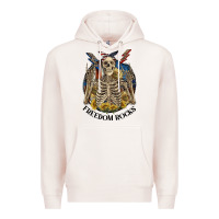 Pale Pink freedom rocks Premium Hoodie - CowGirlArtShop