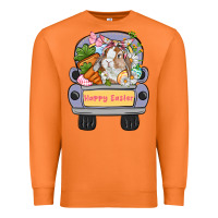 Carrot Happy Easter bunny truck Easter Day Premium Sweatshirt - CowGirlArtShop
