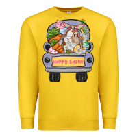 Lemon Happy Easter bunny truck Easter Day Premium Sweatshirt - CowGirlArtShop