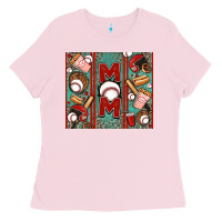 Bubblegum Pink baseball mom Ladies Tee - Jasminsmagicworld