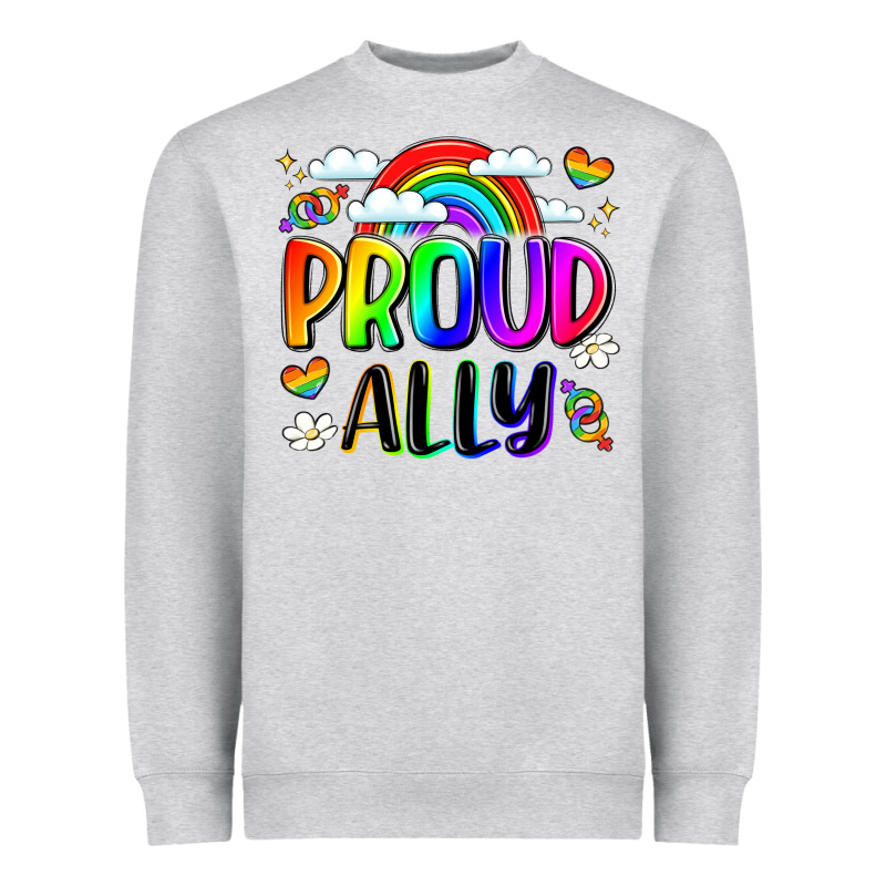 Proud Ally Heavyweight Sweatshirt by LillyAllenDesigns | Teevron