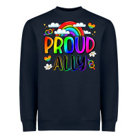 Navy proud ally Heavyweight Sweatshirt - LillyAllenDesigns