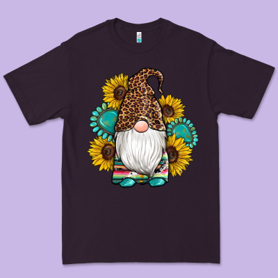 Western Gnomes Sunflowers Gemstones Leopard Serape Cowhide Glitter Premium Tee Designed By Artiststas