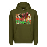 Army Green merry christmas Premium Hoodie - JahusDesignShop