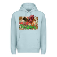 Blue Mist merry christmas Premium Hoodie - JahusDesignShop