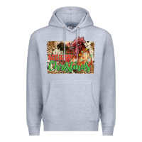 Heather Grey merry christmas Premium Hoodie - JahusDesignShop