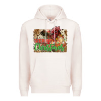 Pale Pink merry christmas Premium Hoodie - JahusDesignShop