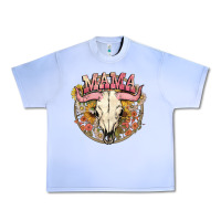 Grape Ice bullskull mama Urban Heavy Tee - NancyCooperArtShop