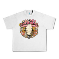 Lunar Rock bullskull mama Urban Heavy Tee - NancyCooperArtShop