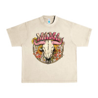 Sandshell bullskull mama Urban Heavy Tee - NancyCooperArtShop