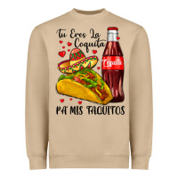 Mushroom tu eres la coquita pa mis taquitos Heavyweight Sweatshirt - LillyAllenDesigns
