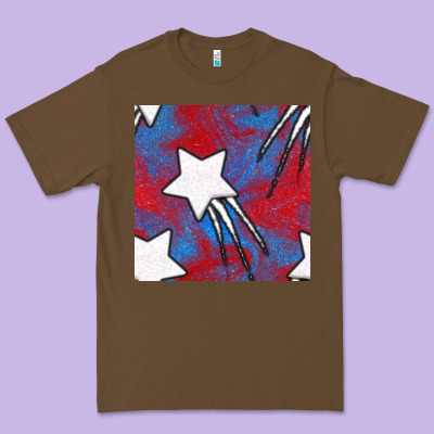 Glitter 4th Of July Seamless Pattern Premium Tee Designed By Bundleandbundleshop