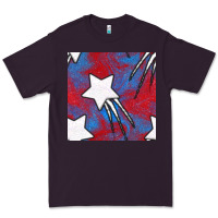 Plum Glitter 4th Of July Seamless Pattern Premium Tee - BundleAndBundleShop