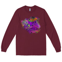 Burgundy halloween spider web for patches Long Sleeve Tee - BundleAndBundleShop