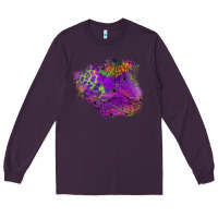 Plum halloween spider web for patches Long Sleeve Tee - BundleAndBundleShop