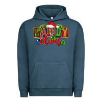 Pigment Midnight Navy Christmas daddy Claus Urban Hoodie - FaDigitalArtStudio