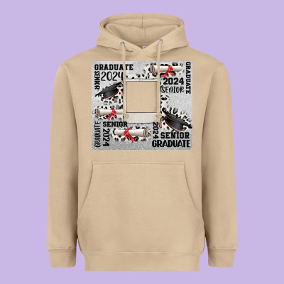 Senior 2024 Customizable Heavyweight Hoodie Designed By Cowgirlartshop