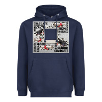 Navy senior 2024 customizable Heavyweight Hoodie - CowGirlArtShop