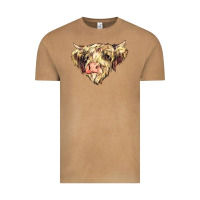 Vintage Camel scottish cow Vintage Tee - NancyCooperArtShop