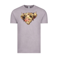 Vintage Zinc scottish cow Vintage Tee - NancyCooperArtShop
