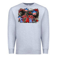 Heather Grey Oh my stars pig Premium Sweatshirt - CowGirlArtShop