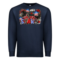 Navy Oh my stars pig Premium Sweatshirt - CowGirlArtShop