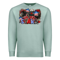 Seafoam Oh my stars pig Premium Sweatshirt - CowGirlArtShop