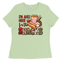 Matcha i'm just here for the snacks baseball Ladies Tee - Jasminsmagicworld