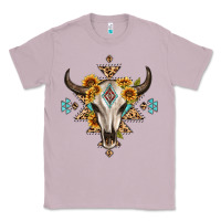 Lilac bull skull with aztec sunflower leopard Classic Tee - MaliasSmallBusiness
