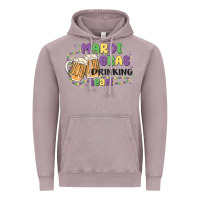 Vintage Zinc mardi gras drinking team Vintage Hoodie - MaliasSmallBusiness