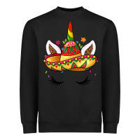 Black unicorn and sombrero Heavyweight Sweatshirt - LillyAllenDesigns