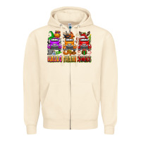 Sandshell Hallothanksmas trucks Zipper Hoodie - texasbilliewilder