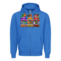 True Royal Hallothanksmas trucks Zipper Hoodie - texasbilliewilder