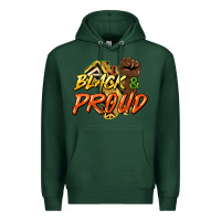Sports Green black and proud Premium Hoodie - HowdyJamesFarm