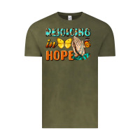 Vintage Olive rejoicing in hope Vintage Tee - NancyCooperArtShop