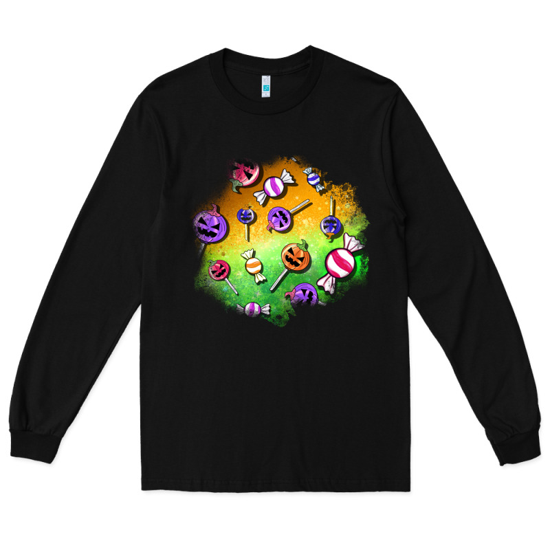 Halloween Candy Patches Long Sleeve Tee by BundleAndBundleShop | Teevron