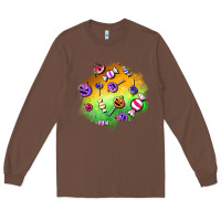 Chestnut halloween candy patches Long Sleeve Tee - BundleAndBundleShop