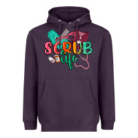 Plum Scrub life Heavyweight Hoodie - CowGirlArtShop