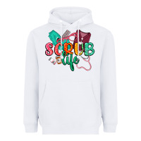 White Scrub life Heavyweight Hoodie - CowGirlArtShop