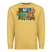 Antique Gold Mama mode all day everyday  Mother's Day Premium Sweatshirt - CowGirlArtShop